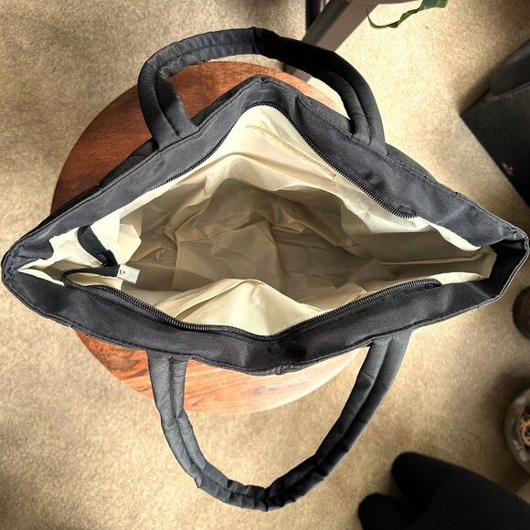 New QUILTED TOTE BAG CARRYALL Black 👜 - Picture 6 of 7